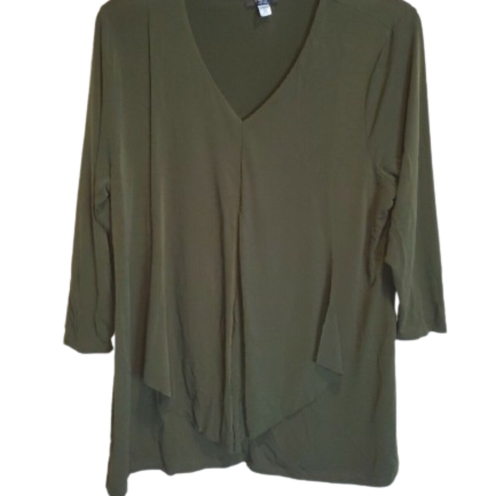 APT 9 Ladies V-Neck Tunic 3/4 Sleeve Size Medium